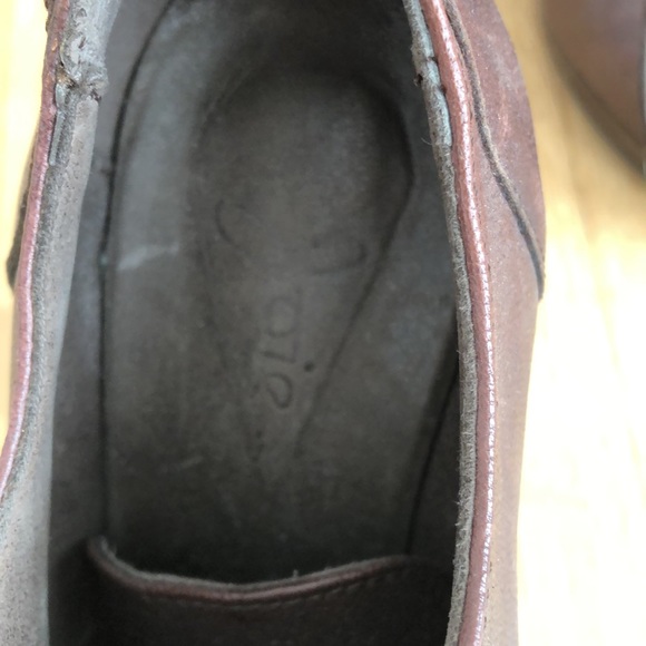 Joie vintage style platform brown leather lace up heels size 38 - Picture 5 of 12